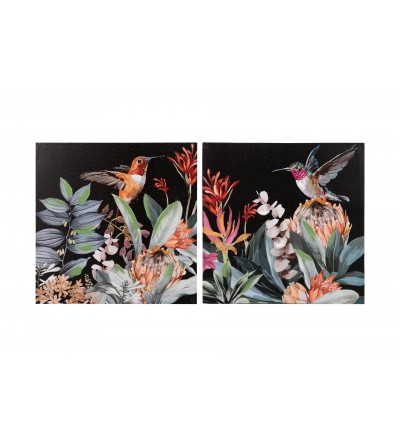 SET 2 LIENZOS COLIBRI