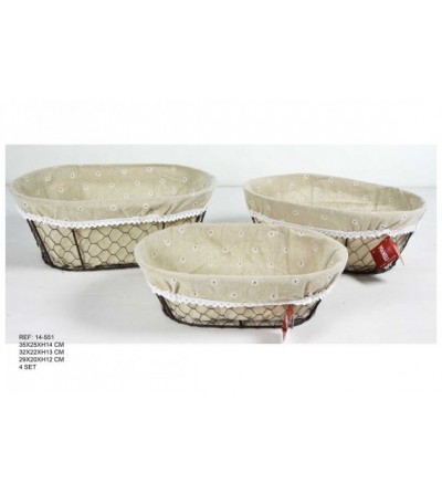 CESTA GALLINERO.SET DE 3.